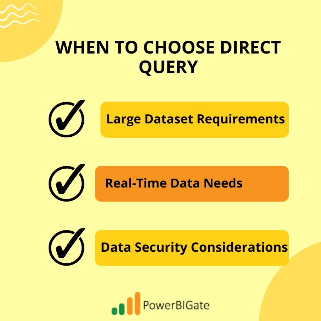 When to Choose Direct Query