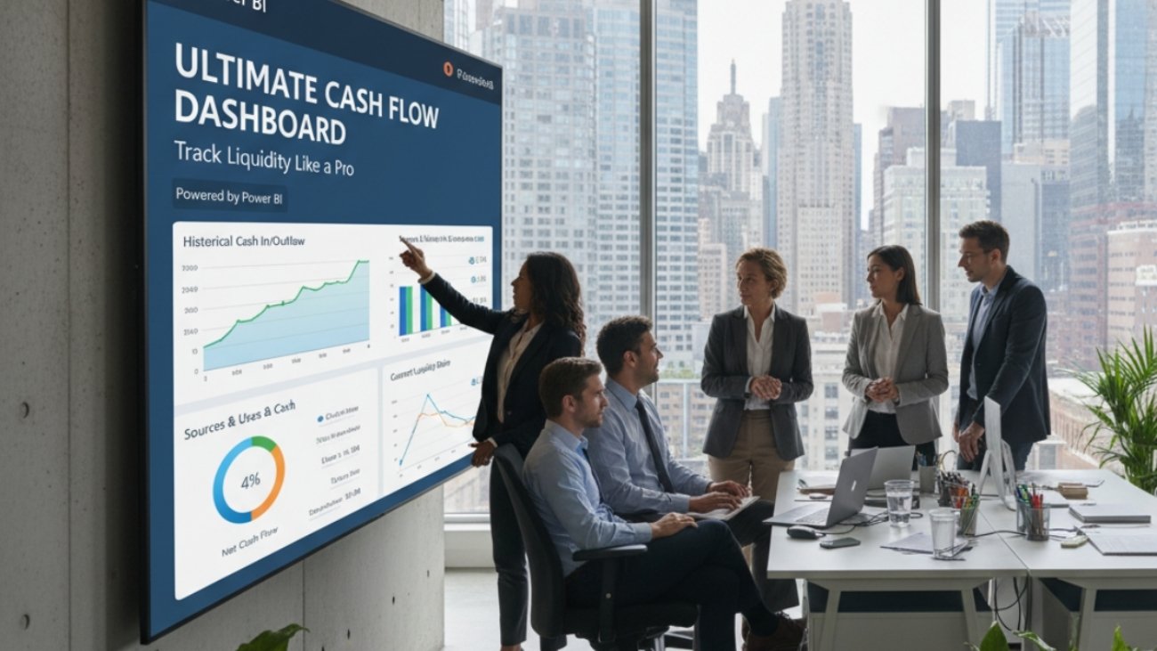 Ultimate Cash Flow Dashboard Template for Power BI: Track Liquidity Like a Pro